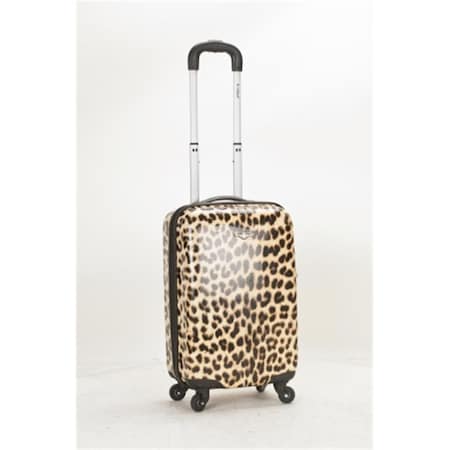 Rockland 3Pc Polycarbonate-Abs Upright Set F196-LEOPARD